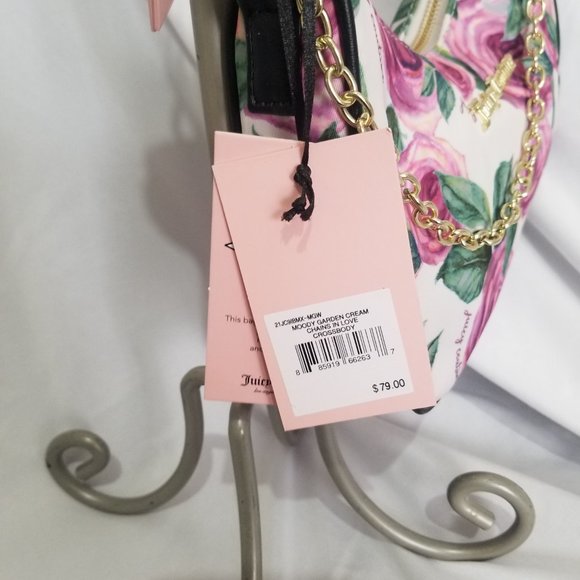 Juicy Couture Bags Juicy Couture Moody Garden Cream Chains In Love